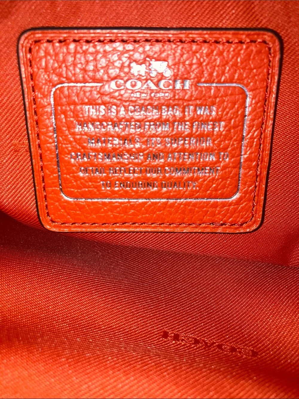 Coach Mercer Coral Red Pebbled Leather Satchel w/Crossbody Strap silver hardware